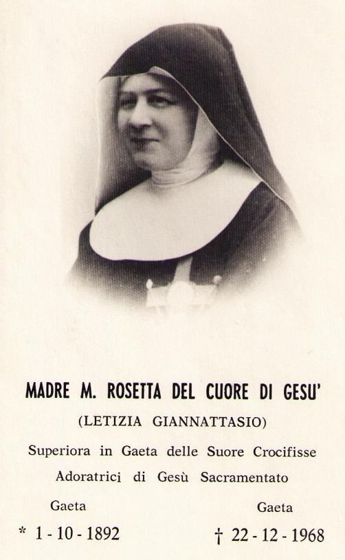 Giannattasio Sr. Rosetta m. 22.12.1968 a Gaeta