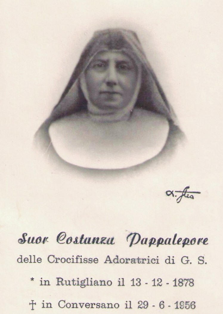 Pappalepore  Sr. Costanza   m.29.6.1956 a Conversano