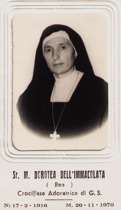 Rea Sr. Dorotea2 m.26.11.1970 a Napoli Ospedale Incurabili