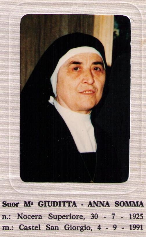 Somma Sr. Giuditta   m. 4.9.1991 a Castel San Giorgio