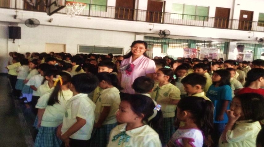 Gli alunni della “Madre Maria Pia Notari School” di Manila tornano in classe.